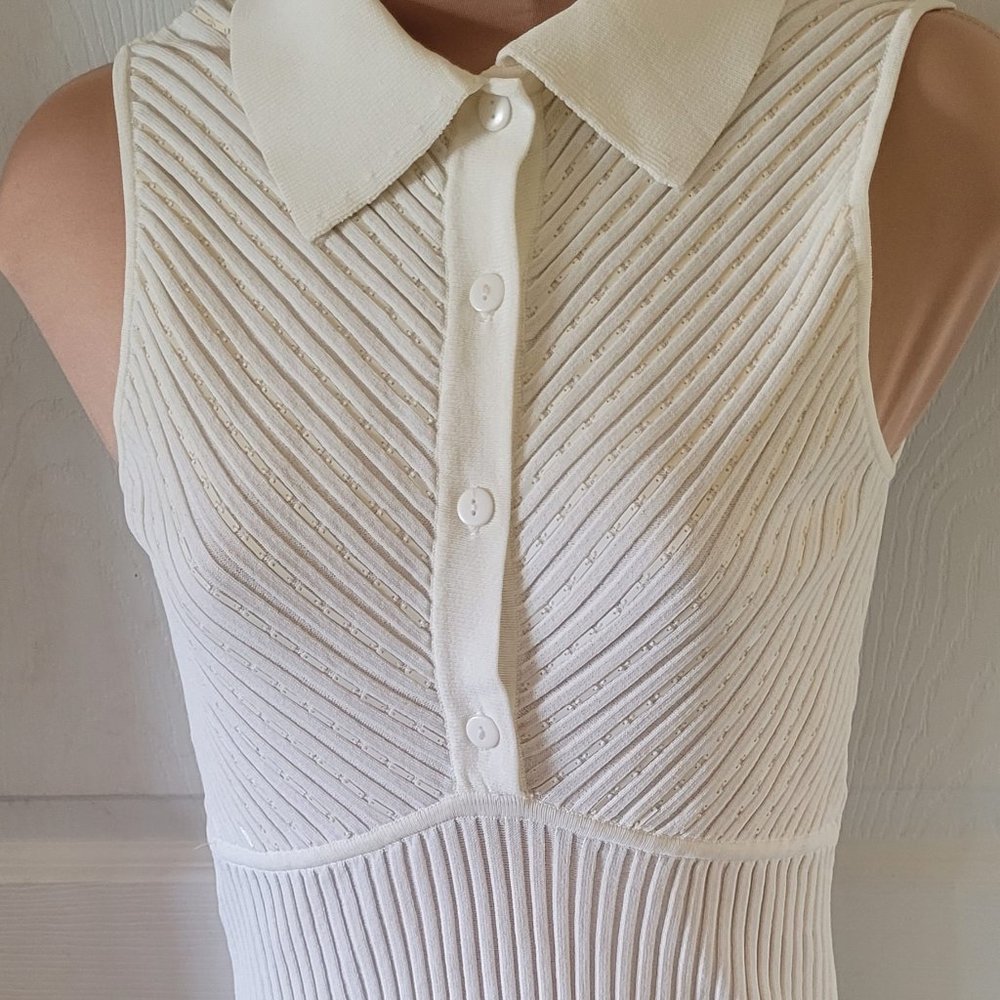 Belldini rib knit embellished top